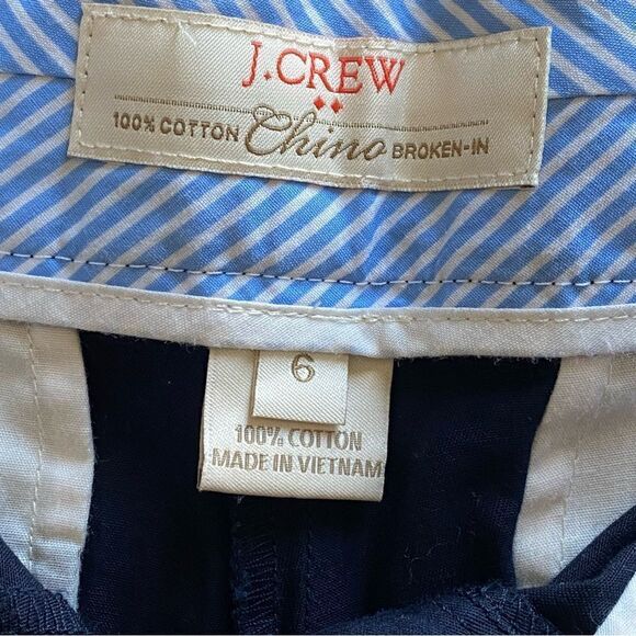J. Crew Shorts Broken In Chino Navy Blue Cotton Preppy 6 - Picture 4 of 11